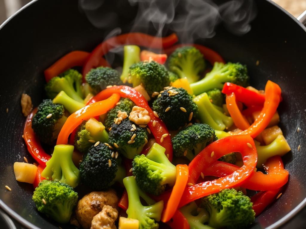 Ginger Sesame Vegetable Stir Fry